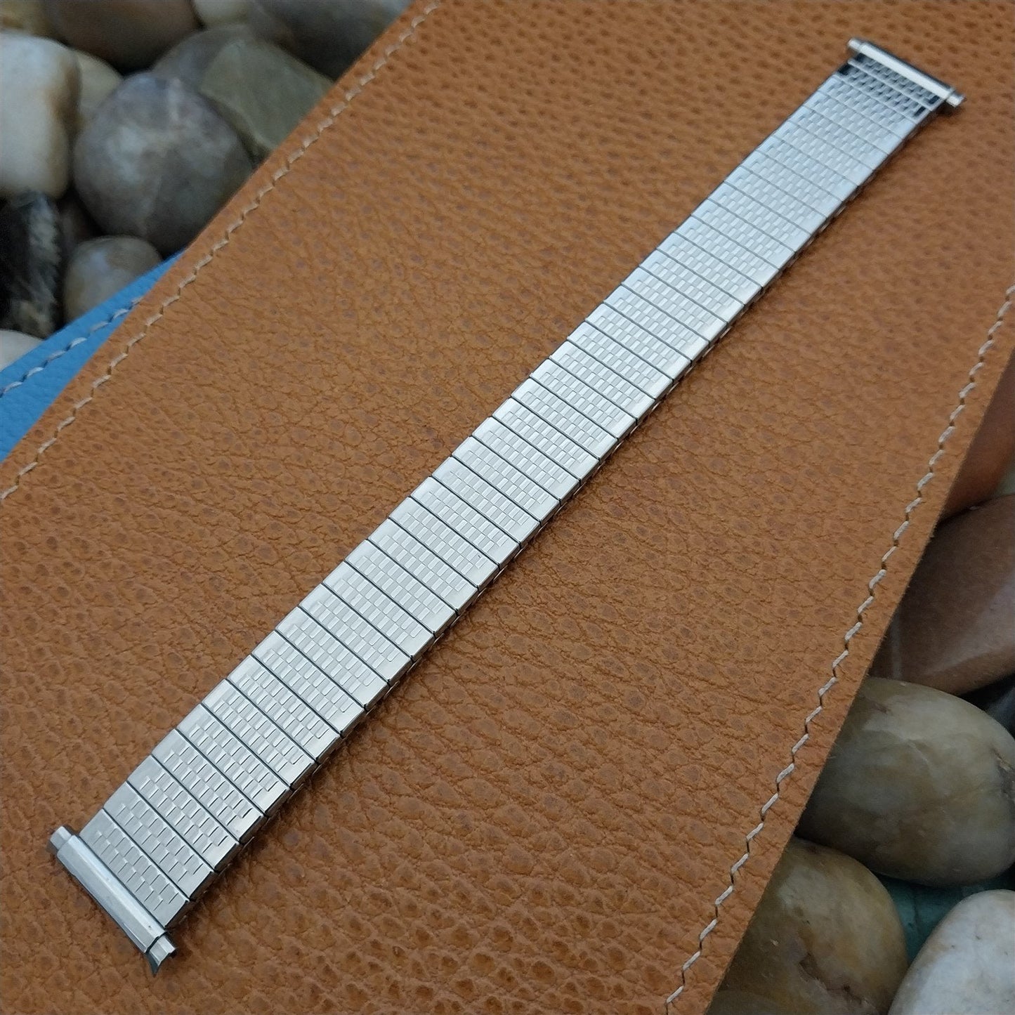 18mm 19mm JB Champion Stainless Steel Expansion nos 1970s Vintage Watch Band