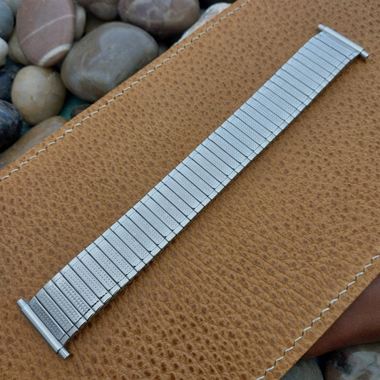 18mm 19mm JB Champion Stainless Steel Expansion nos 1970s Vintage Watch Band