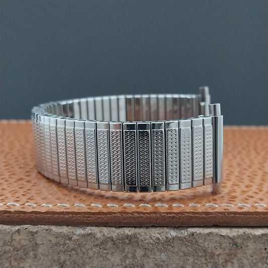 18mm 19mm JB Champion Stainless Steel Expansion nos 1970s Vintage Watch Band