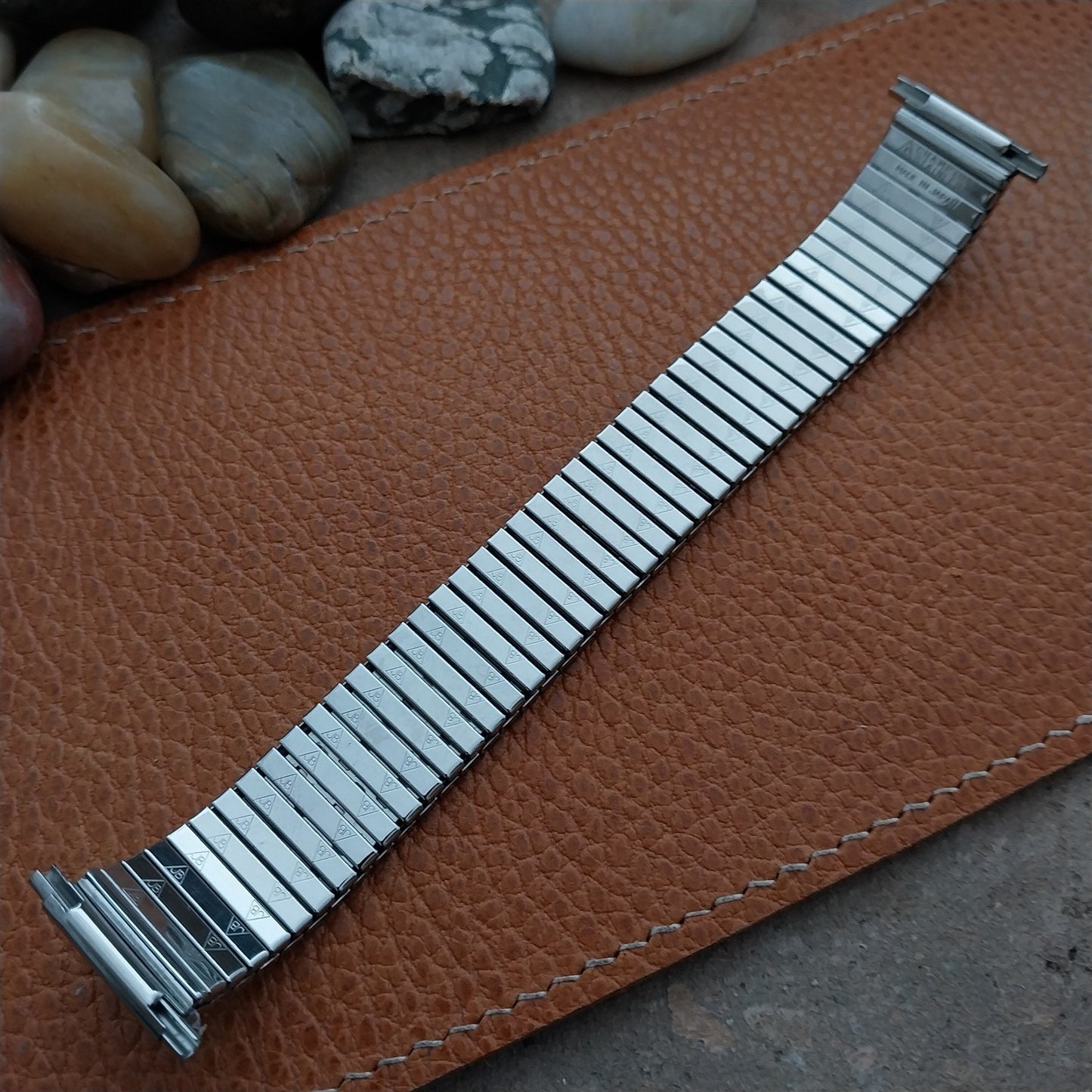 18mm 19mm JB Champion Stainless Steel Expansion nos 1970s Vintage Watch Band