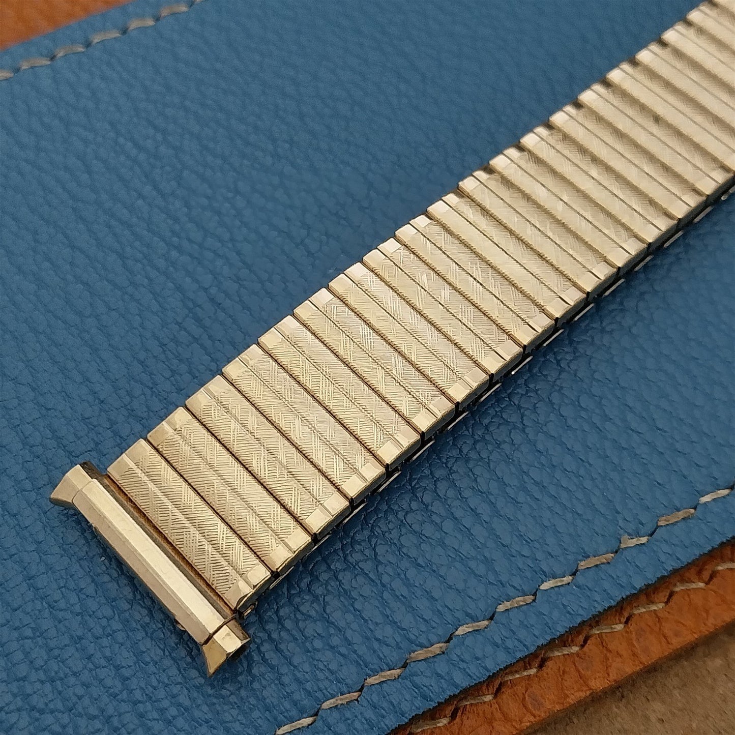 1970s Vintage Watch Band 18mm 19mm JB Champion Gold RGP Expansion