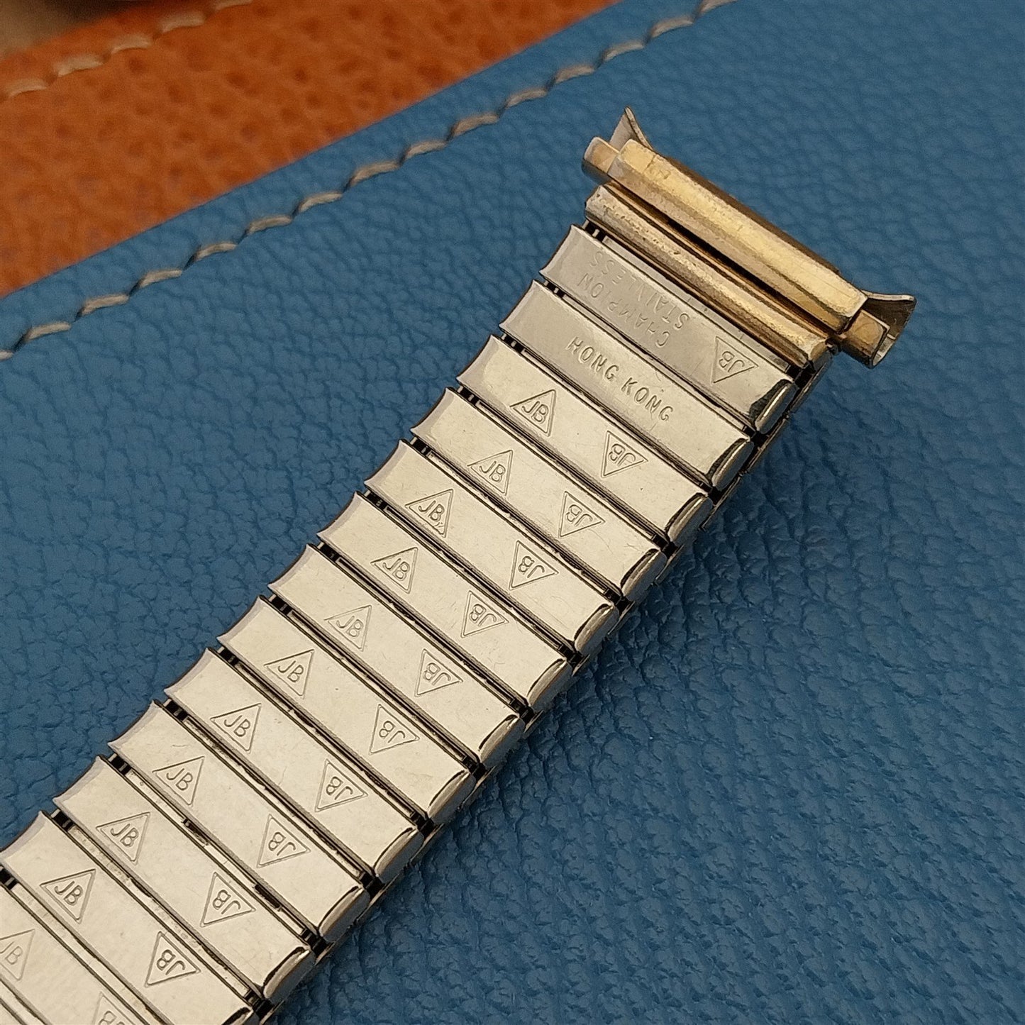 1970s Vintage Watch Band 18mm 19mm JB Champion Gold RGP Expansion