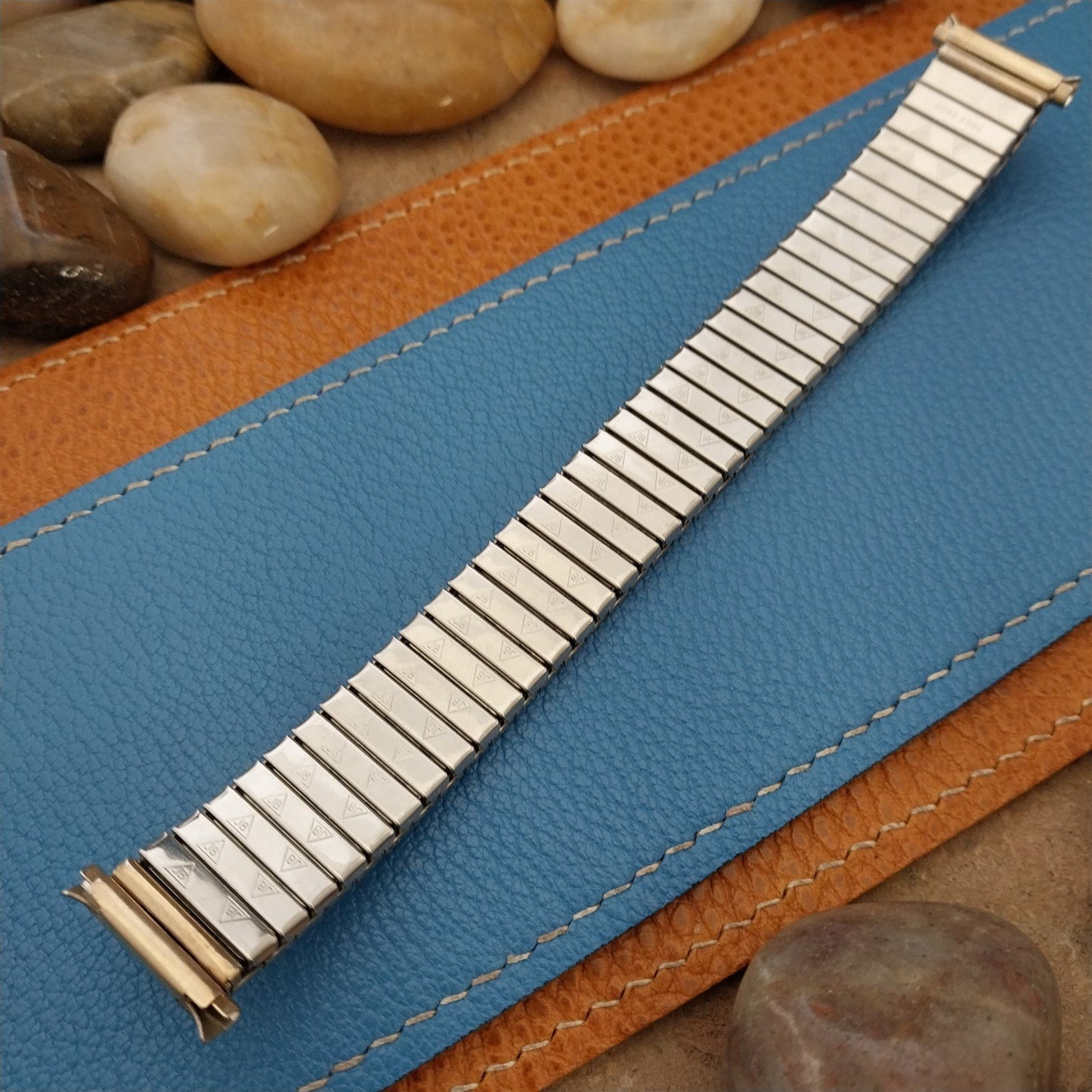 1970s Vintage Watch Band 18mm 19mm JB Champion Gold RGP Expansion