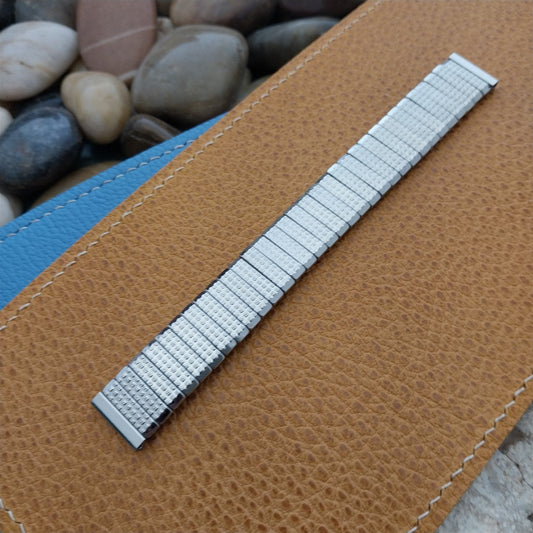 1960s Vintage Watch Band 5/8" 16mm Baldwin Stainless Steel Old-Stock Expansion