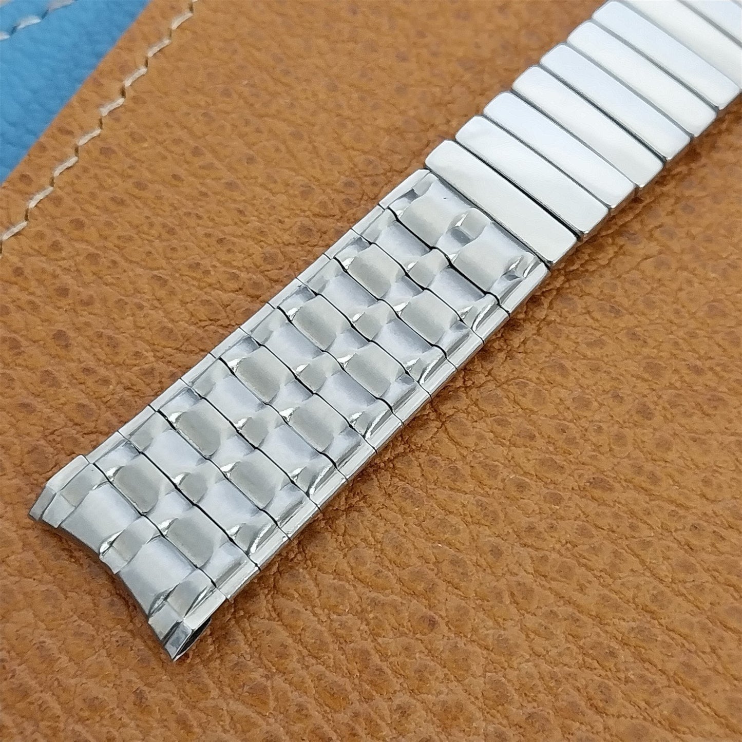 17.2mm 11/16" Baldwin Stainless Steel Expansion nos 1960s Vintage Watch Band