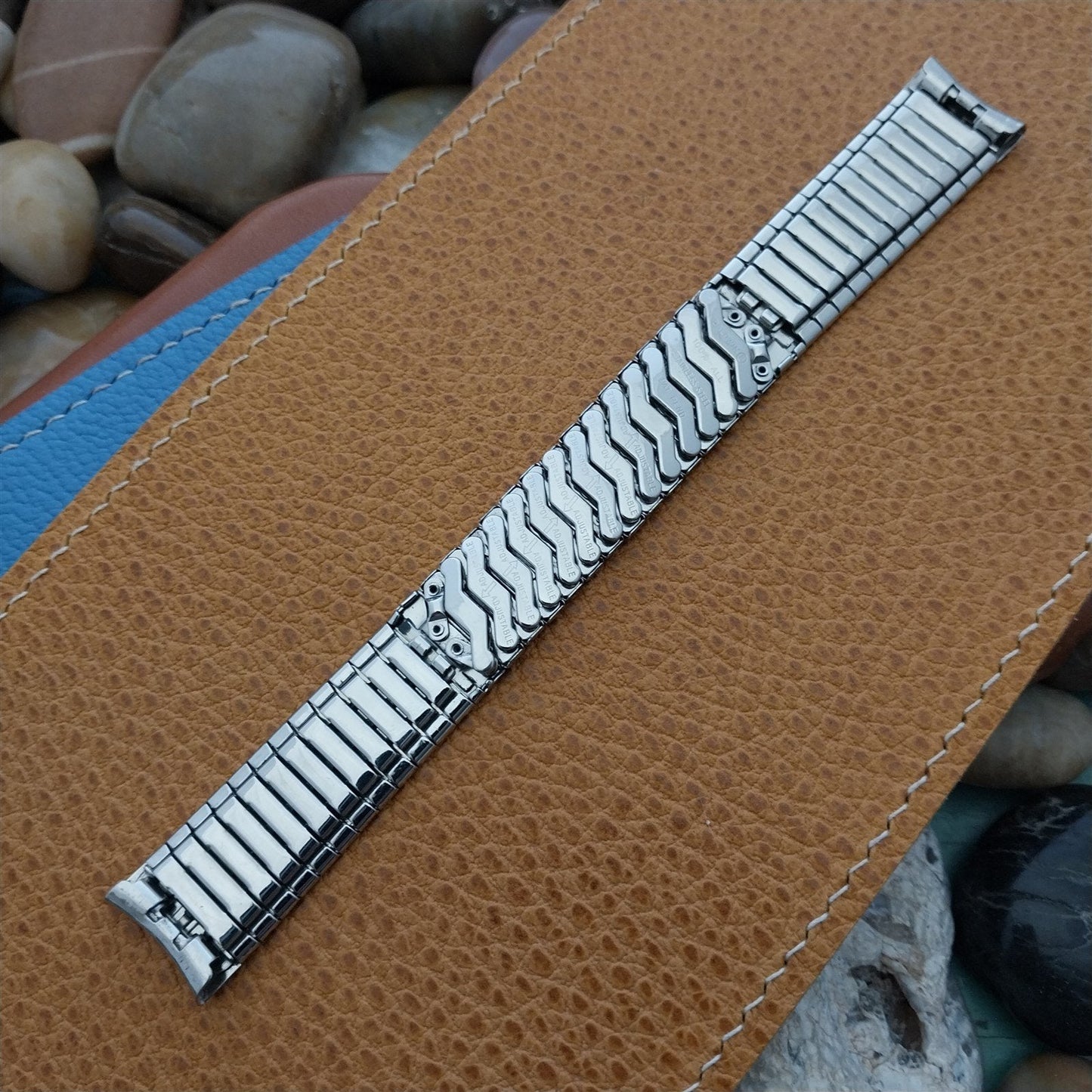 1960s Gruen Commander Stainless Steel Baldwin nos Vintage Watch Band