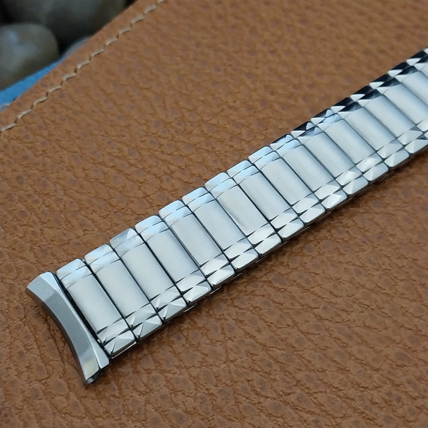 17.2mm 11/16" Stainless Steel Expansion Admiral 1960s nos Vintage Watch Band