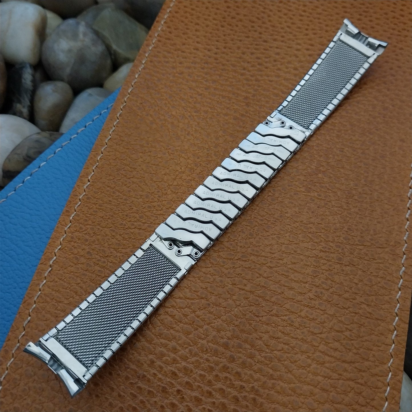 11/16 18mm Admiral Stainless Steel mcm nos Unused 1960s Vintage Watch Band