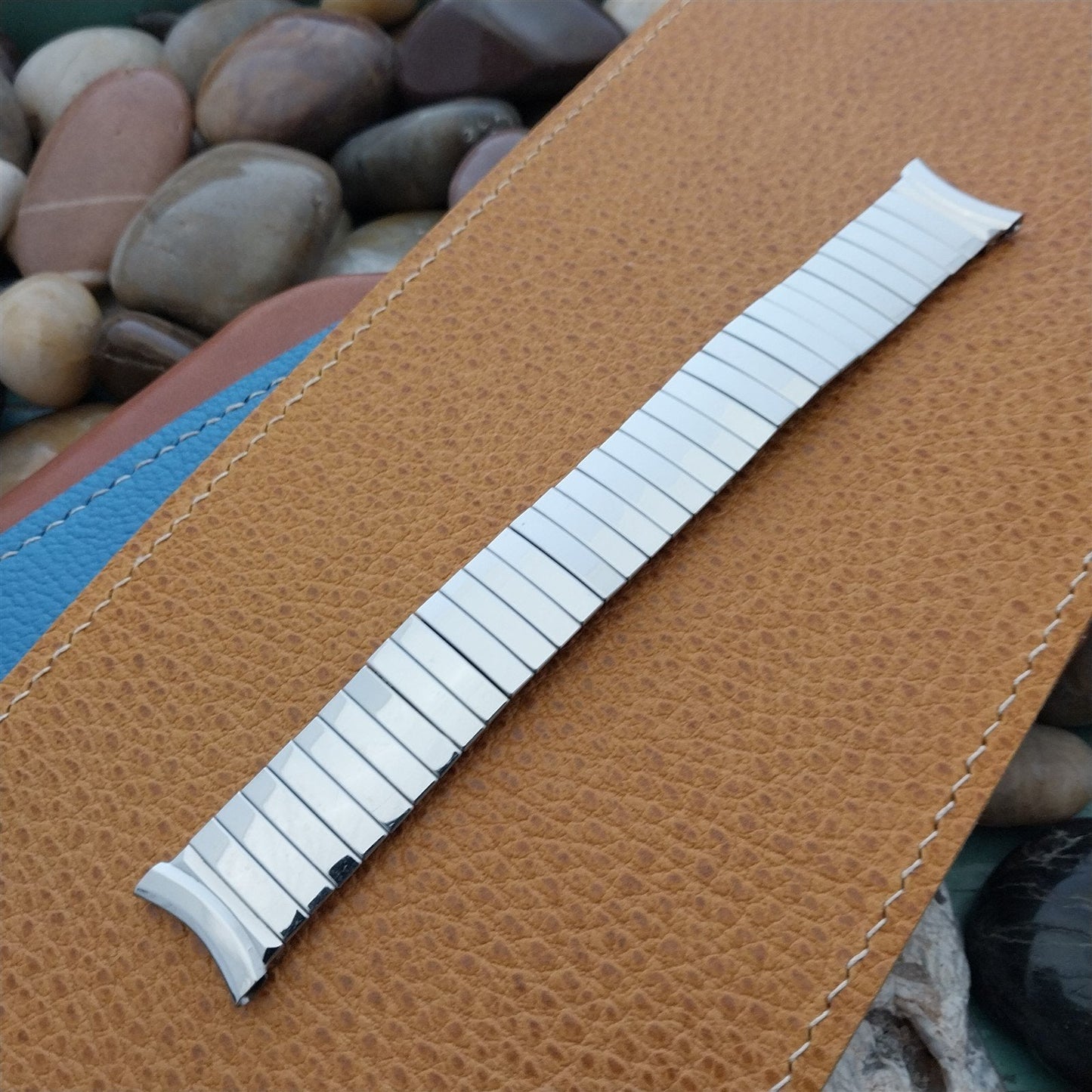 18mm 19mm Gemex USA Stainless Steel Expansion Classic nos 50s Vintage Watch Band