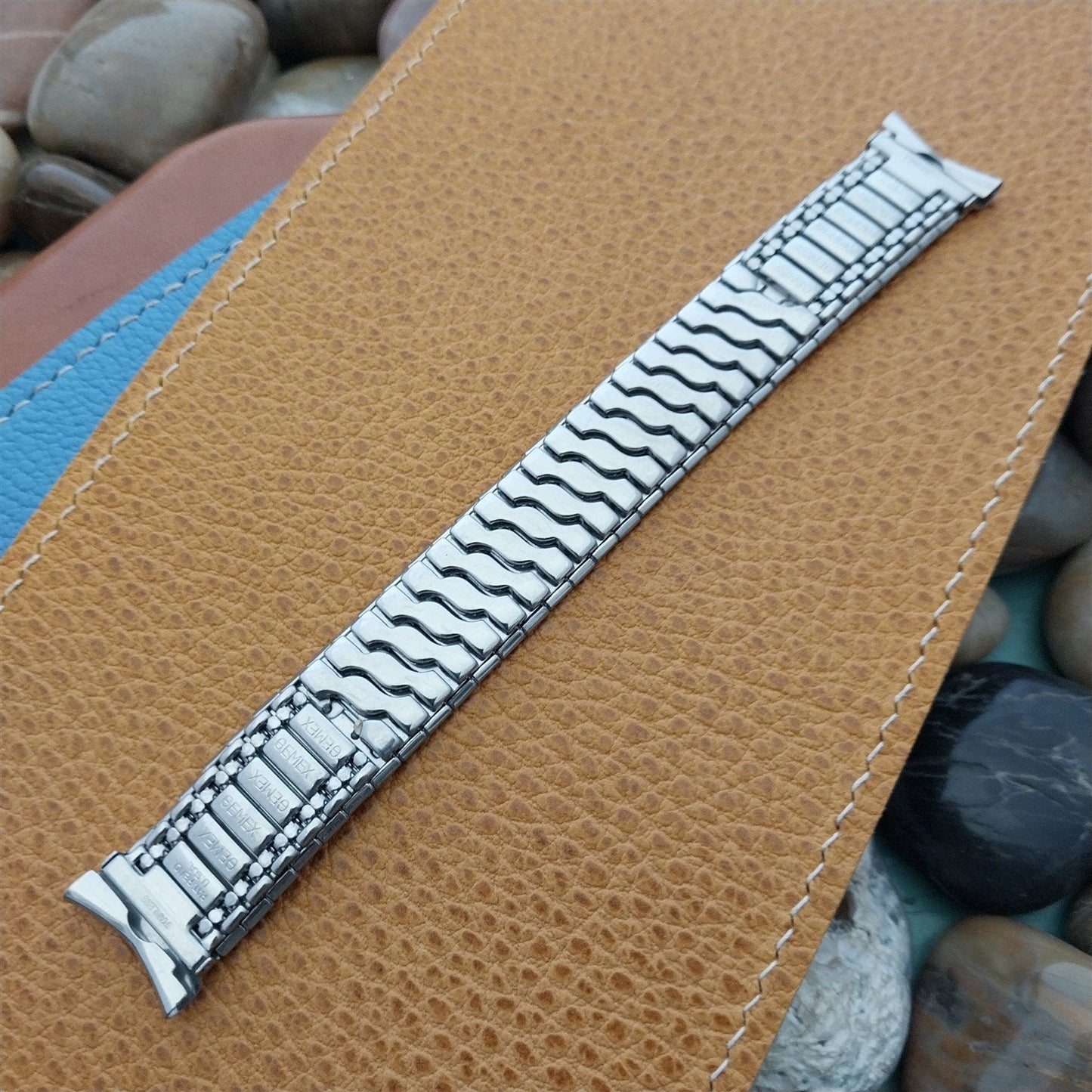 18mm 19mm Gemex USA Stainless Steel Expansion Classic nos 50s Vintage Watch Band