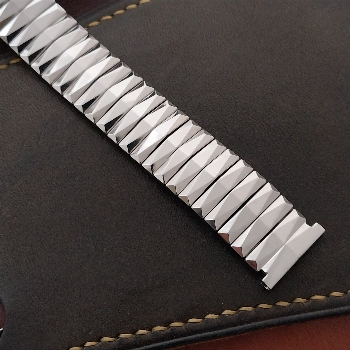 19mm 18mm Gemex USA Long Stainless Steel Unused 1950s Vintage Watch Band