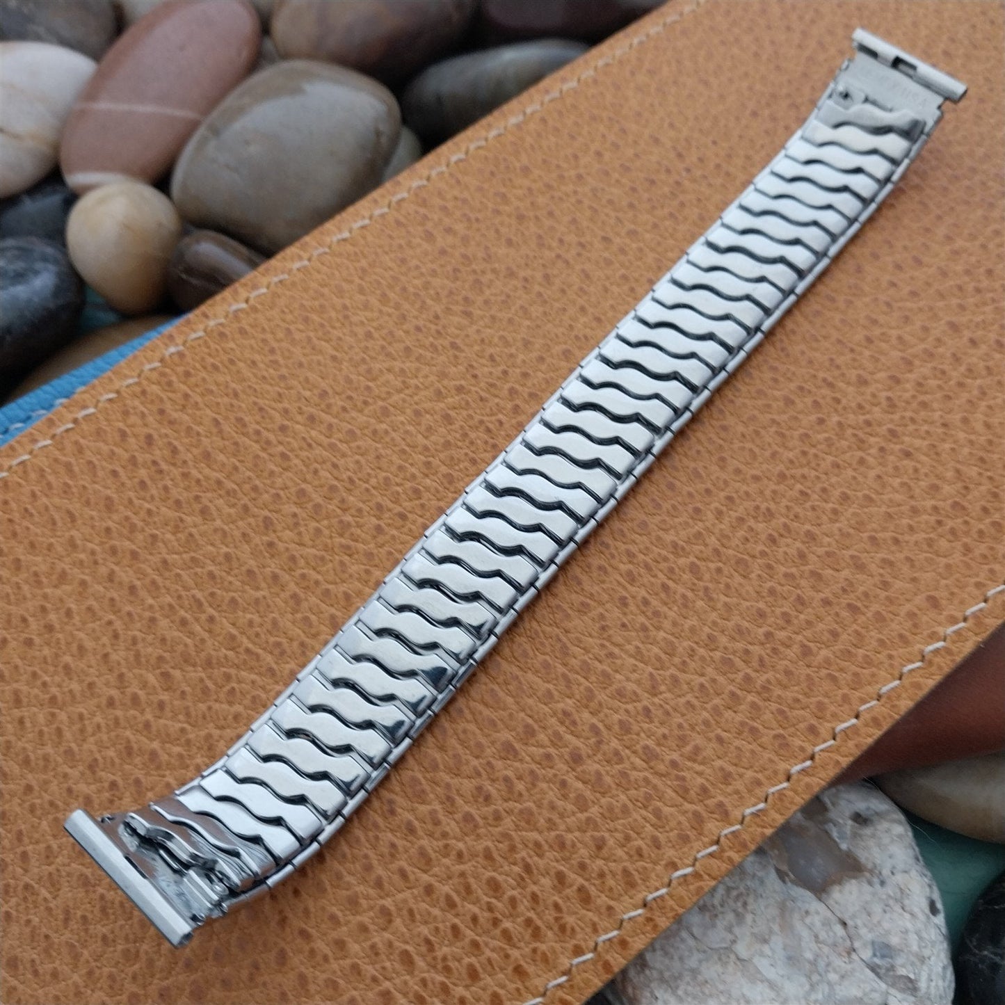 1950s Vintage Watch Band Stainless Steel Old-Stock 3/4" 19mm Gemex USA