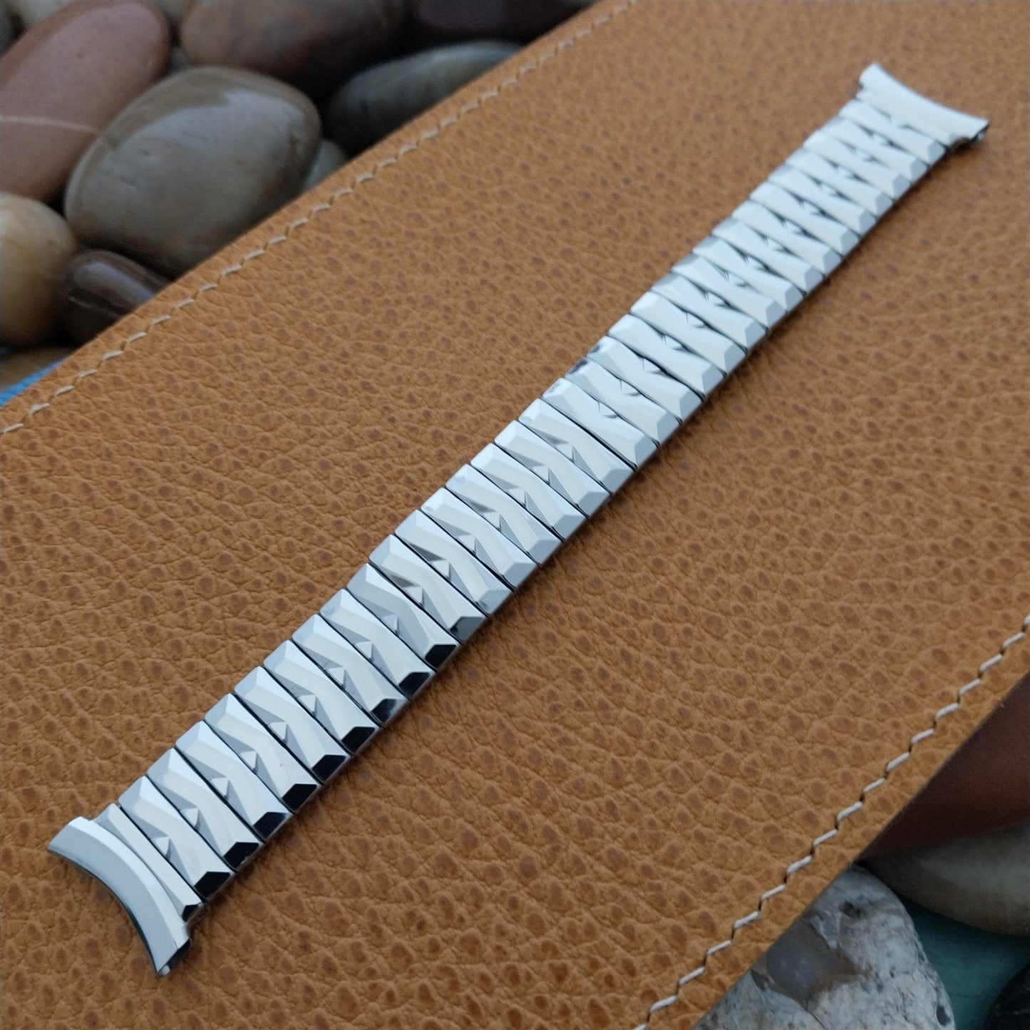 Stainless Steel Expansion Gemex Excalibar Unused nos 1950s Vintage Watch Band