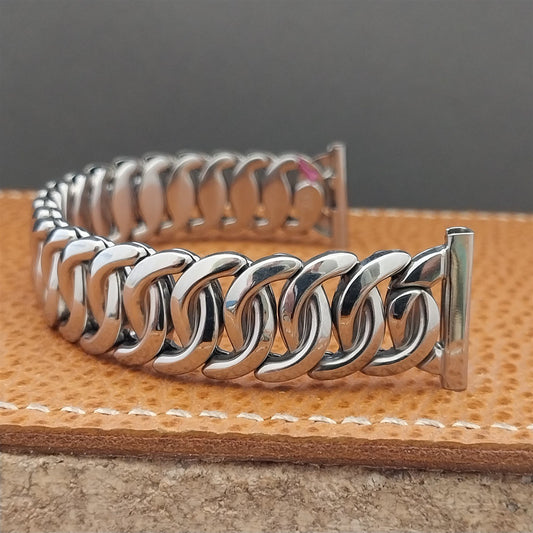 1950s Vintage 19mm 18mm 16mm Stainless Steel Classic Gemex Adventurer Watch Band