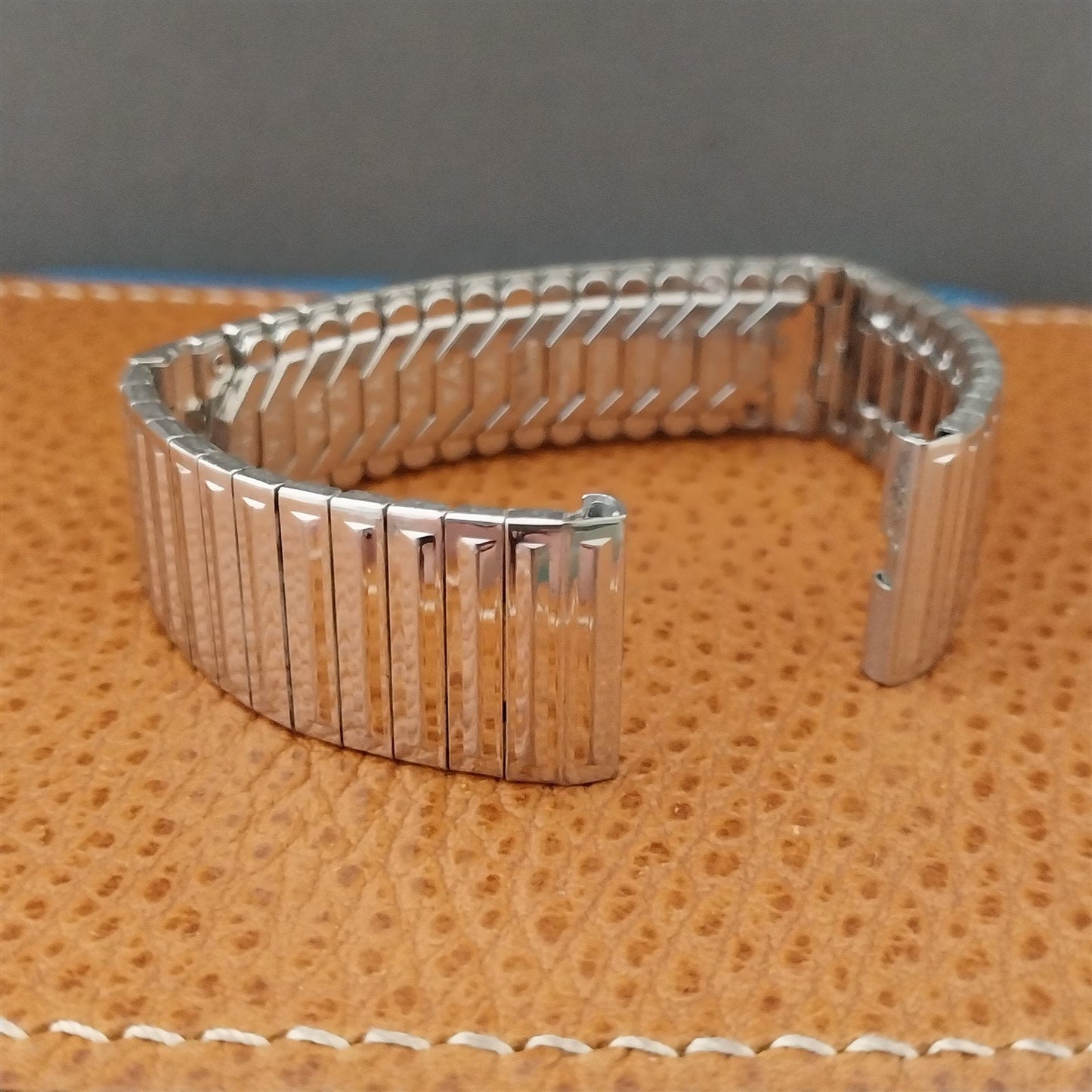 Vintage 17.2mm 10k White Gold-Filled JB Champion Classic Unused 1960s Watch Band