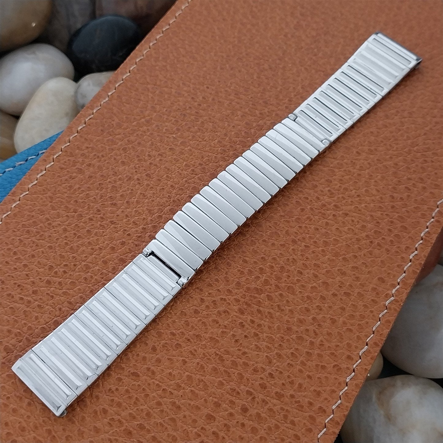 Vintage 17.2mm 10k White Gold-Filled JB Champion Classic Unused 1960s Watch Band