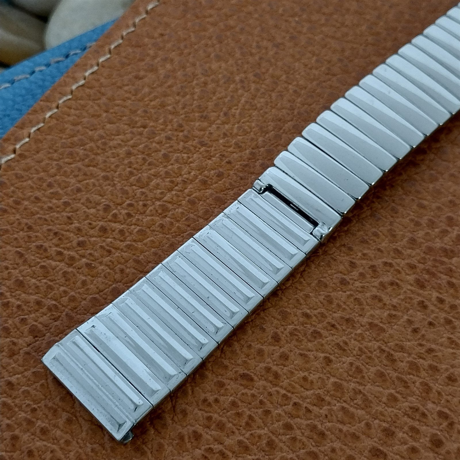Vintage 17.2mm 10k White Gold-Filled JB Champion Classic Unused 1960s Watch Band