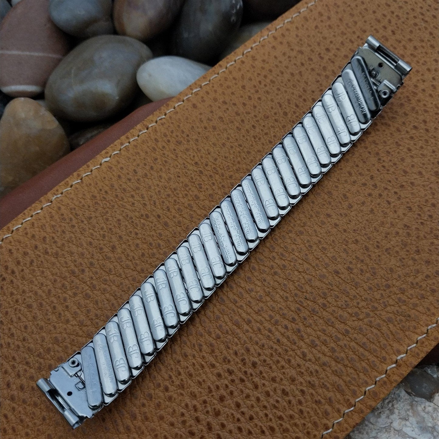 1950s 5/8" 16mm JB Champion USA Stainless Steel Old-Stock Vintage Watch Band
