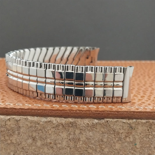 Vintage 5/8" Baldwin Stainless Steel Classic Stretch Unused NOS 1960s Watch Band