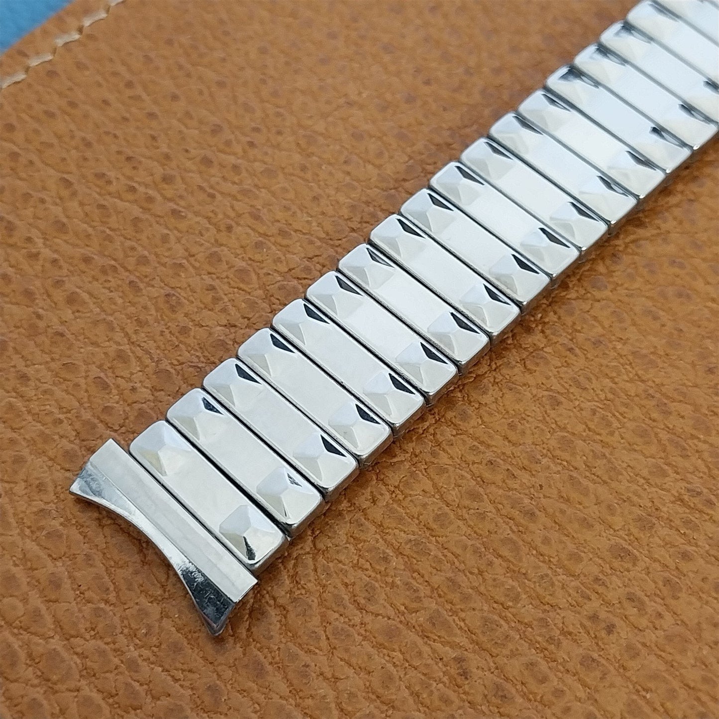 18mm 11/16" Baldwin USA Stainless Steel Expansion nos 1960s Vintage Watch Band