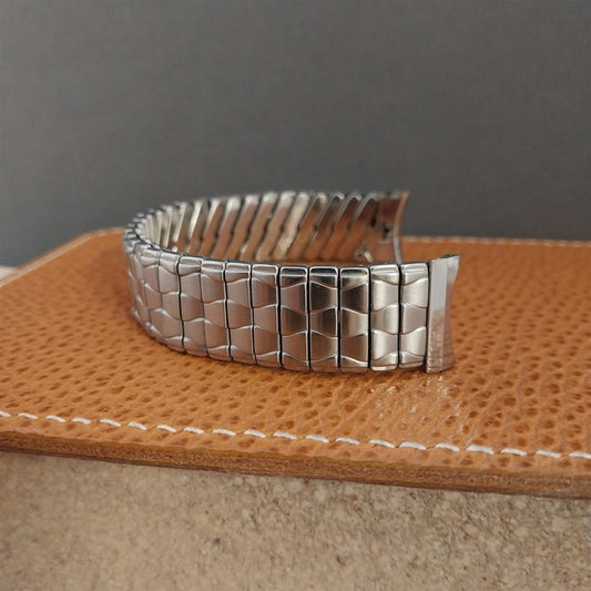 Vintage 17mm 16mm Baldwin Stainless Steel Classic Stretch Unused Watch Band