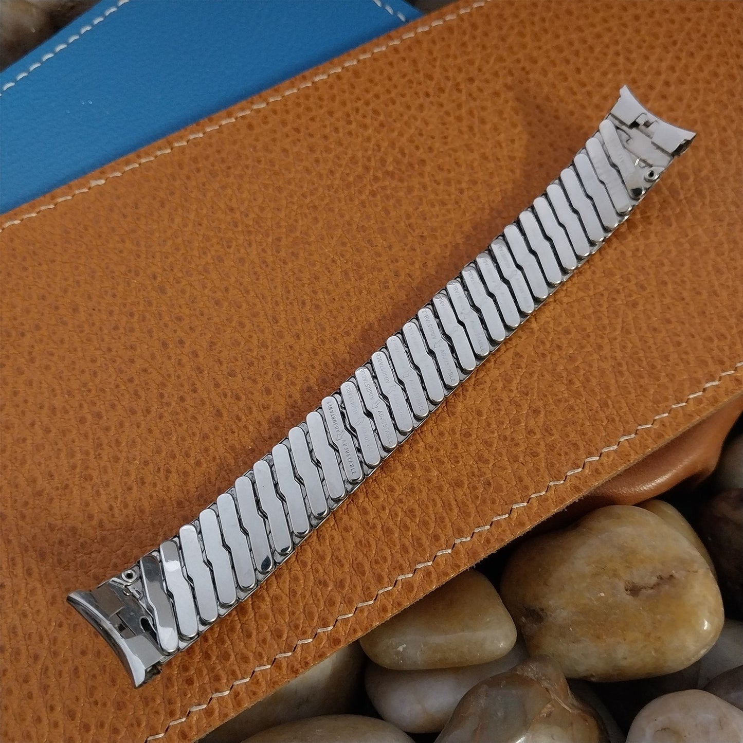 Vintage 17mm 16mm Baldwin Stainless Steel Classic Stretch Unused Watch Band