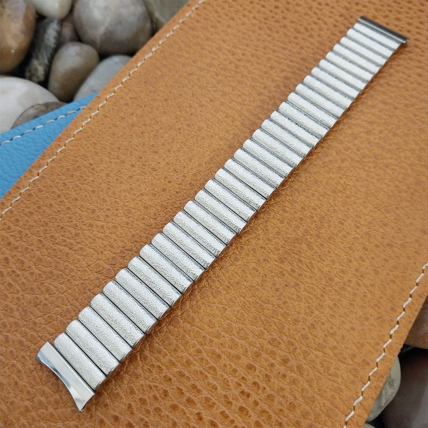 17.2mm 11/16 Stainless Steel Expansion Baldwin USA nos 1960s Vintage Watch Band