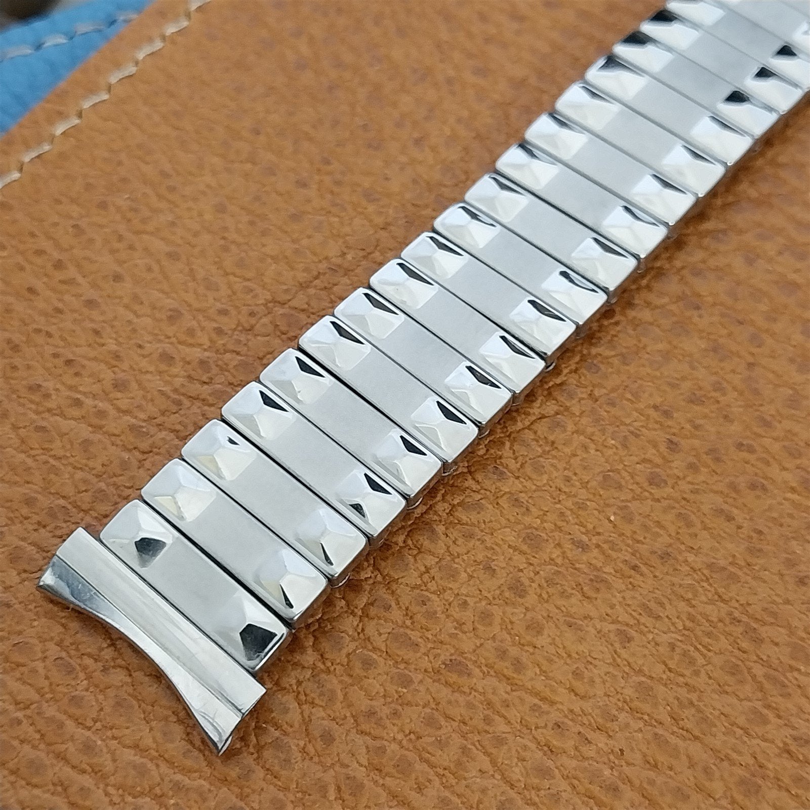18mm 19mm Baldwin USA Stainless Steel Expansion nos 1960s Vintage Watch Band