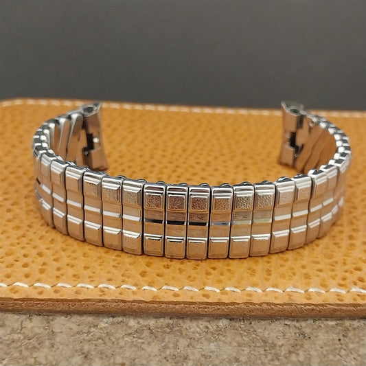 17.2mm 11/16" Baldwin Stainless Steel Expansion nos 1960s Vintage Watch Band