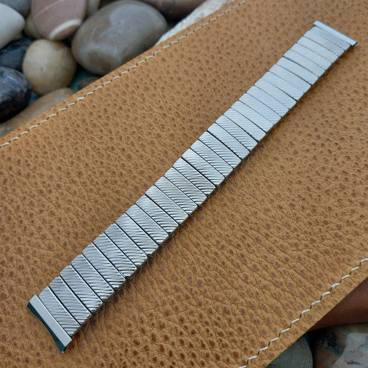 17.2mm 11/16" Baldwin Stainless Steel Expansion nos 1960s Vintage Watch Band