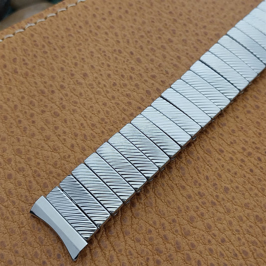 17.2mm 11/16" Baldwin Stainless Steel Expansion nos 1960s Vintage Watch Band