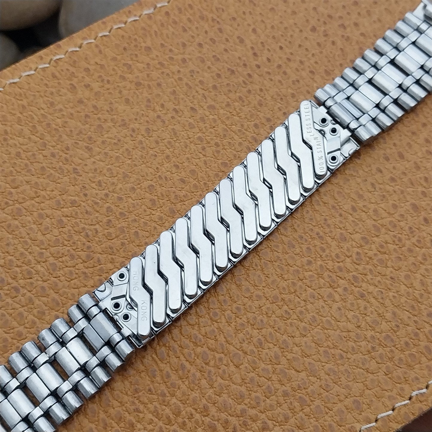 17.2mm 11/16" Stainless Steel Expansion nos 1960s Vintage Watch Band