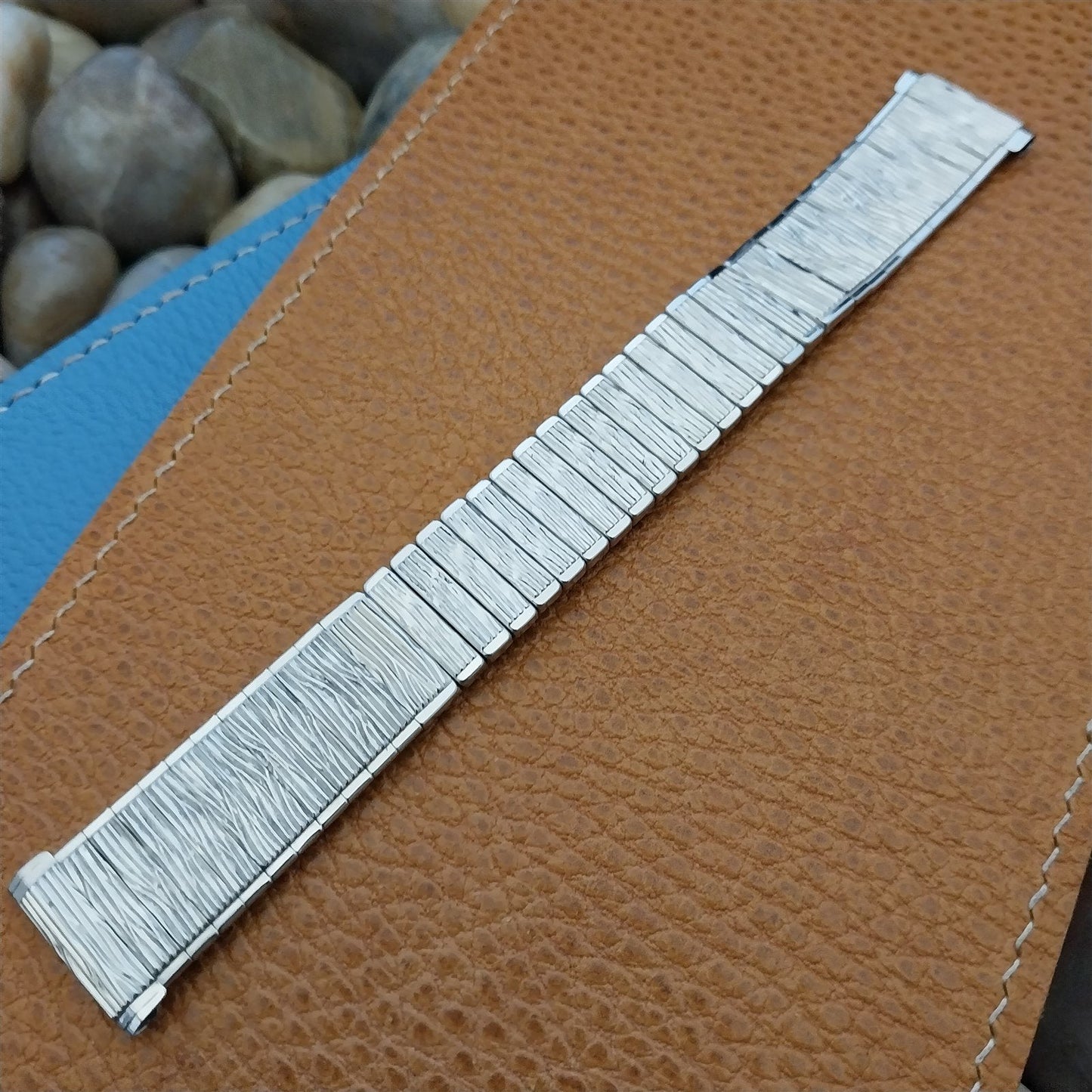 18mm 19mm 17.2mm Baldwin Stainless Steel Expansion nos 1960s Vintage Watch Band