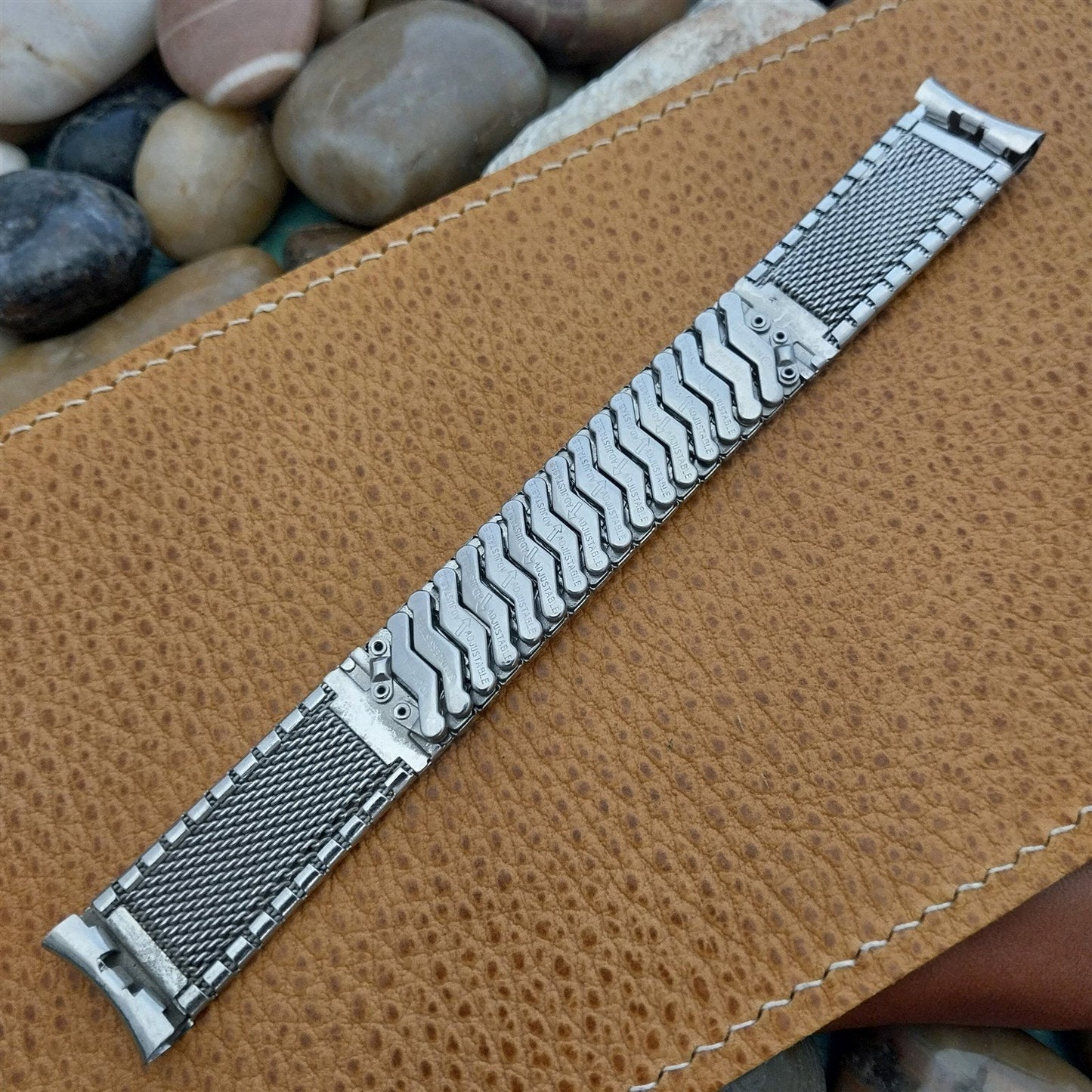 17mm Gruen Perry Baldwin Stainless Steel Expansion nos 1960s Vintage Watch Band