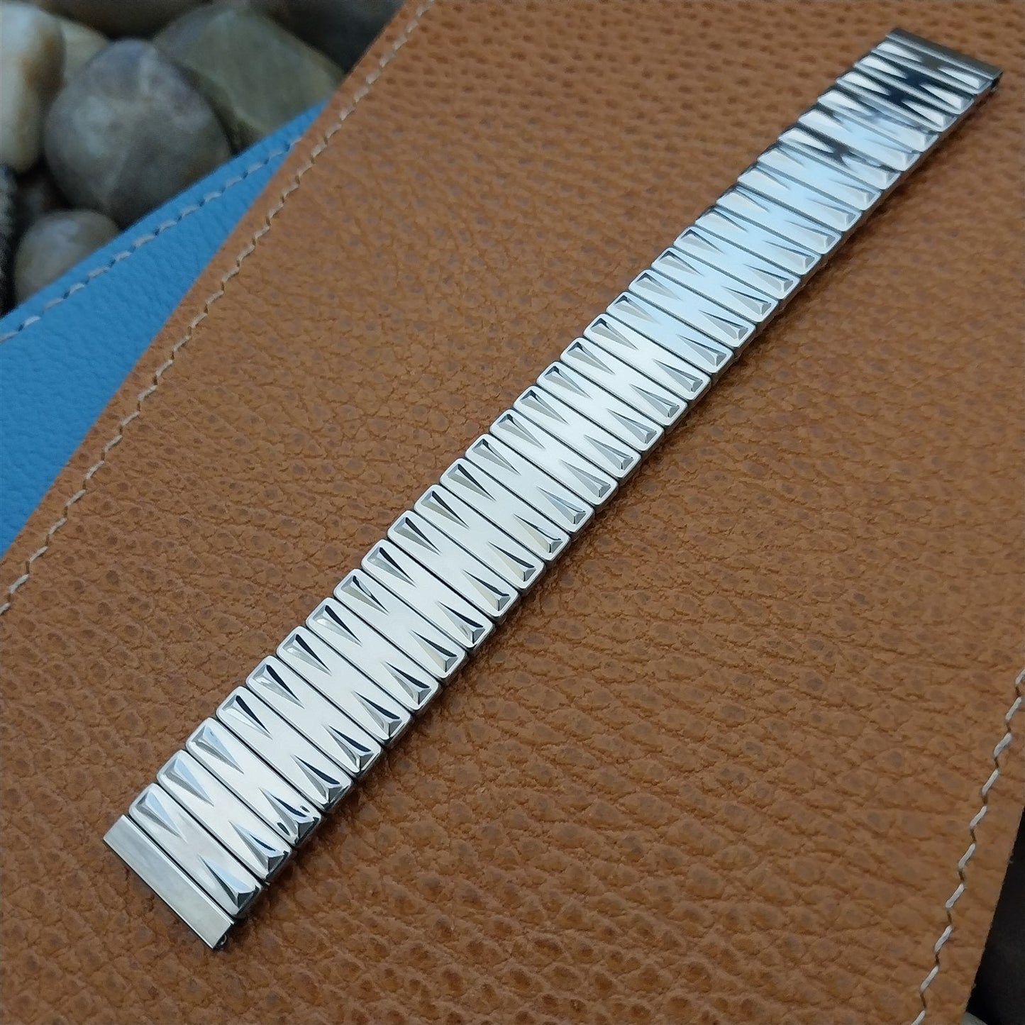 5/8" 16mm Baldwin USA Stainless Steel Expansion nos 1960s Vintage Watch Band