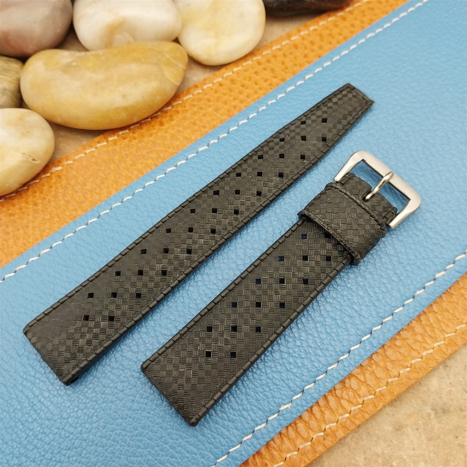 18mm Authentic Tropic Swiss Dive & Buckle Acier nos Classic Vintage Watch Band