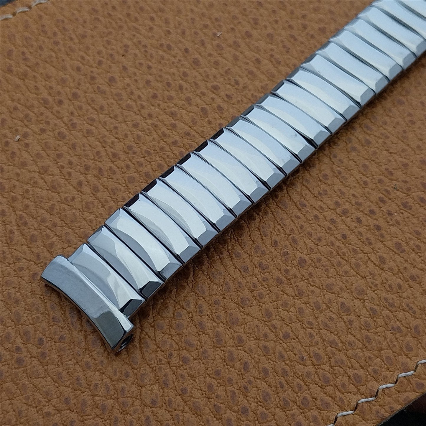 19mm 3/4" Gemex USA Short Stainless Steel Expansion nos 1950s Vintage Watch Band