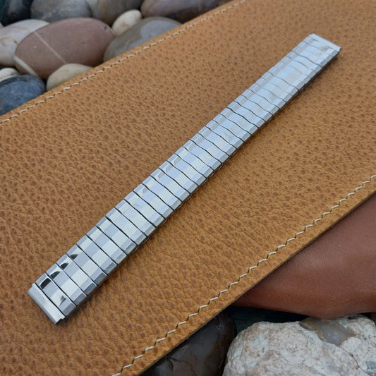 9/16" 1950s Vintage Watch Band Gemex Classic Stainless Steel Unused Expansion