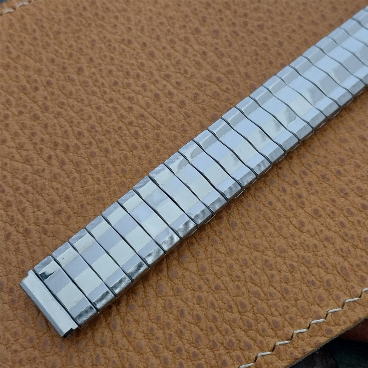 9/16" 1950s Vintage Watch Band Gemex Classic Stainless Steel Unused Expansion