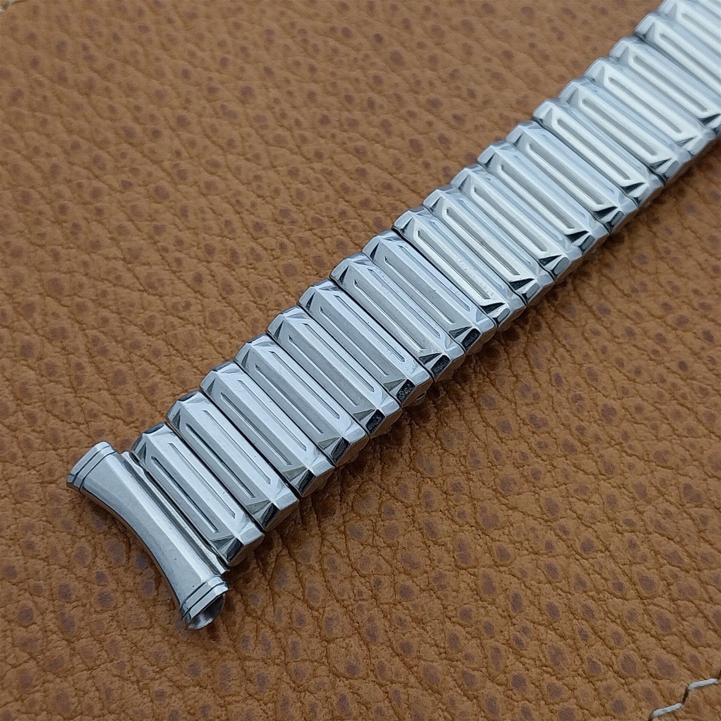 18mm 16mm Gemex Stainless Steel Unused Expansion 1950s Vintage Watch Band