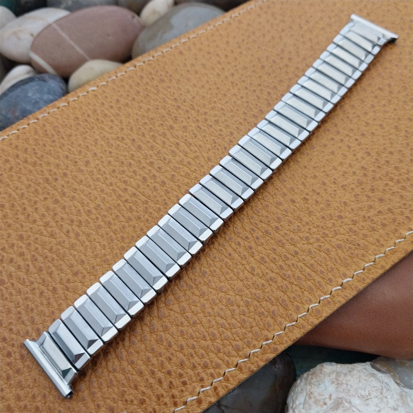 16mm 18mm 19mm Gemex USA Stainless Steel Expansion nos 1950s Vintage Watch Band