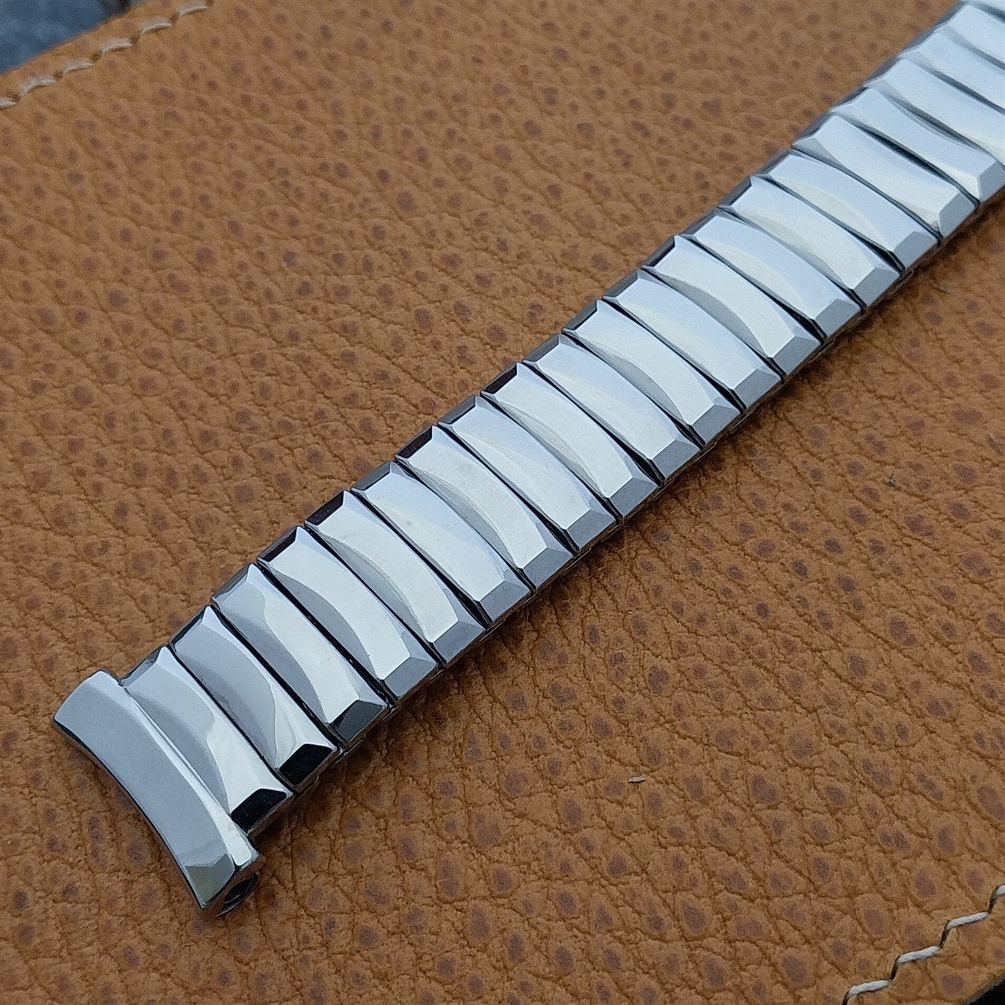 Gemex Cavalcade Stainless Steel Expansion 19mm nos 1950s Vintage Watch Band