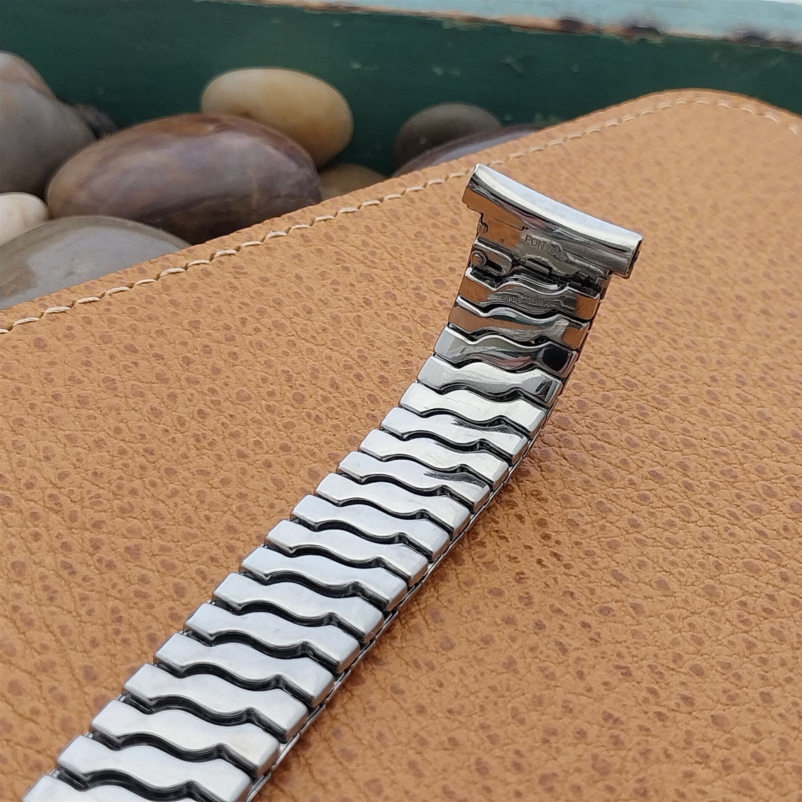 Gemex Cavalcade Stainless Steel Expansion 19mm nos 1950s Vintage Watch Band