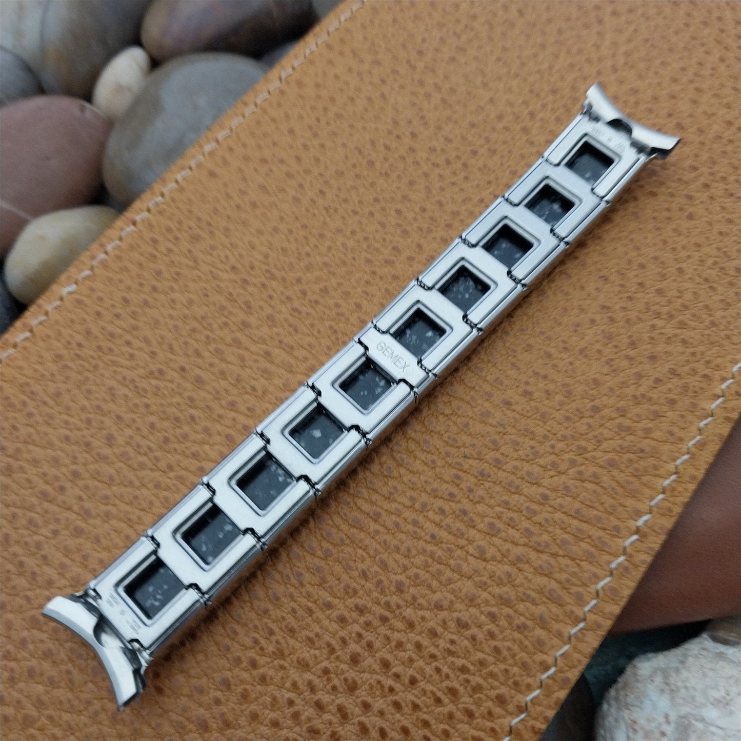 16mm 18mm Stainless Steel Expansion Classic Gemex USA 1950s Vintage Watch Band