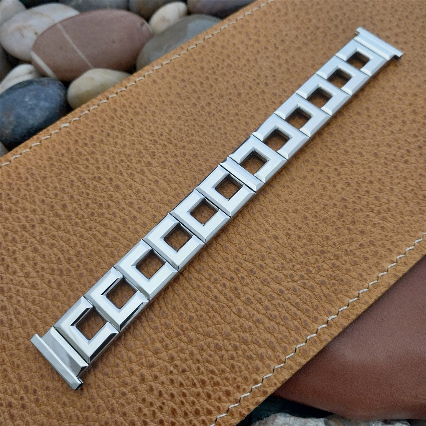 1950s Vintage Watch Band 16mm 18mm Gemex Zephyr Unused Classic Stainless Steel