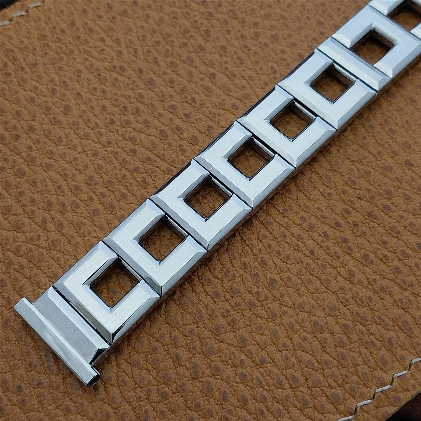 1950s Vintage Watch Band 16mm 18mm Gemex Zephyr Unused Classic Stainless Steel