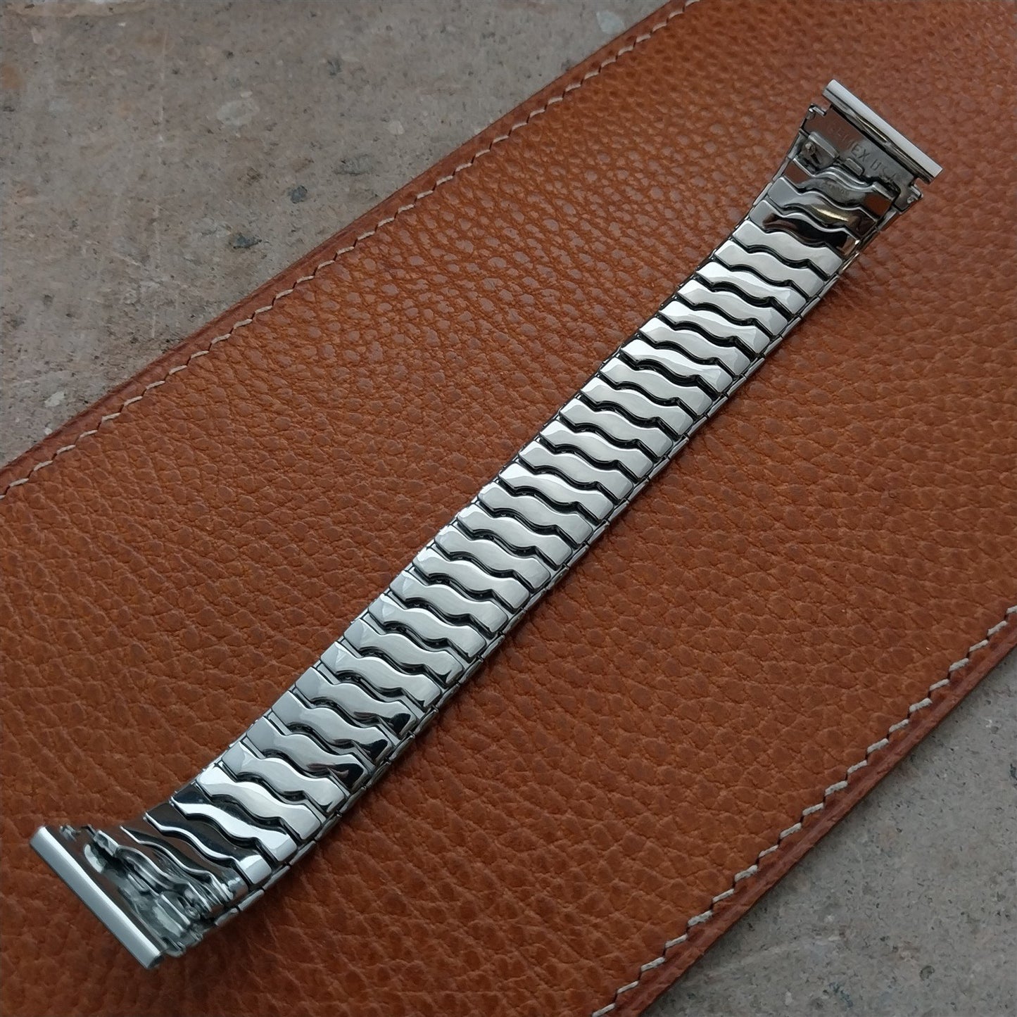 19mm 18mm 16mm Gemex Brigand Stainless Expansion Unused 1950s Vintage Watch Band