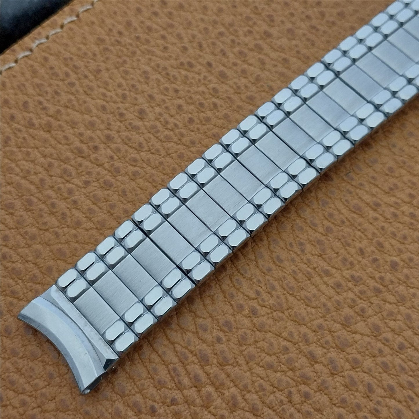 Vintage Watch Band 17.2mm Stainless Steel Expansion Gemex USA 1950s Classic