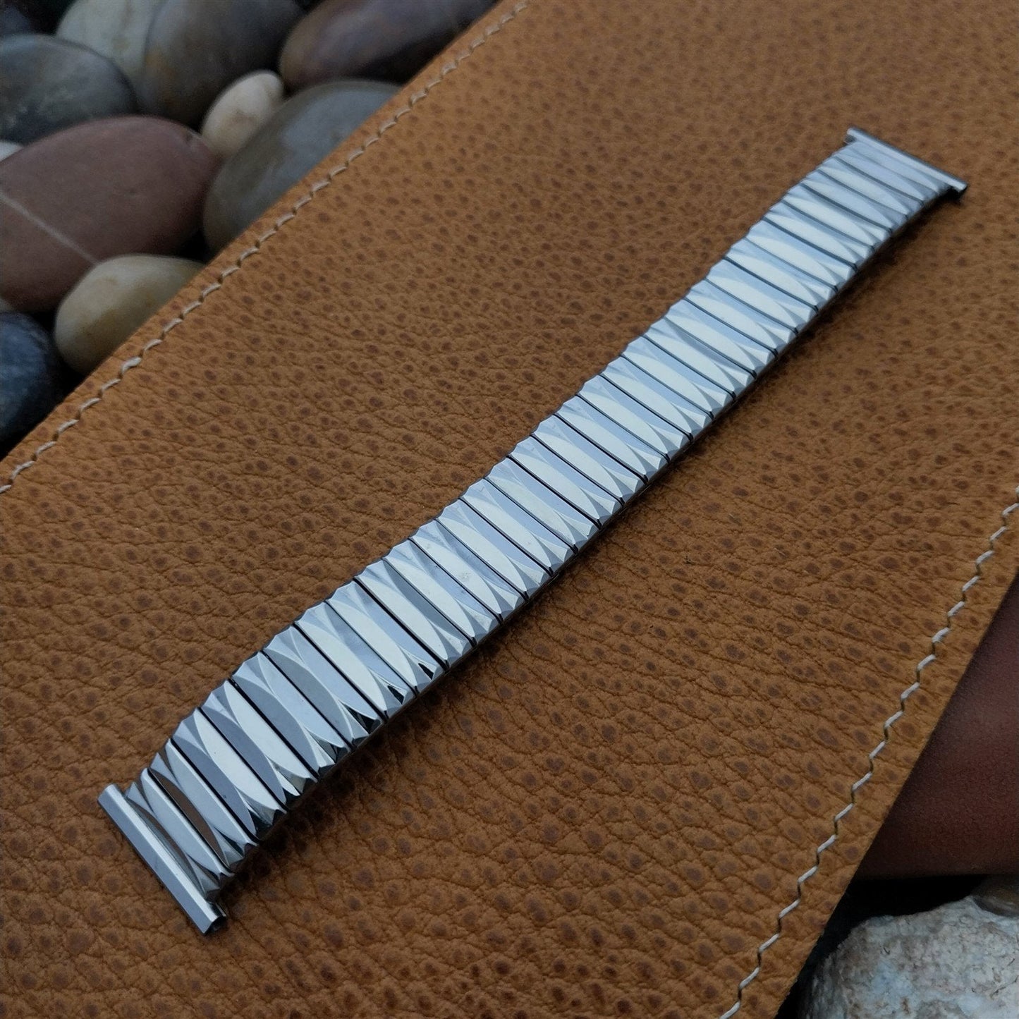Gemex 16mm 18mm 19mm Stainless Steel Expansion Classic 1950s Vintage Watch Band