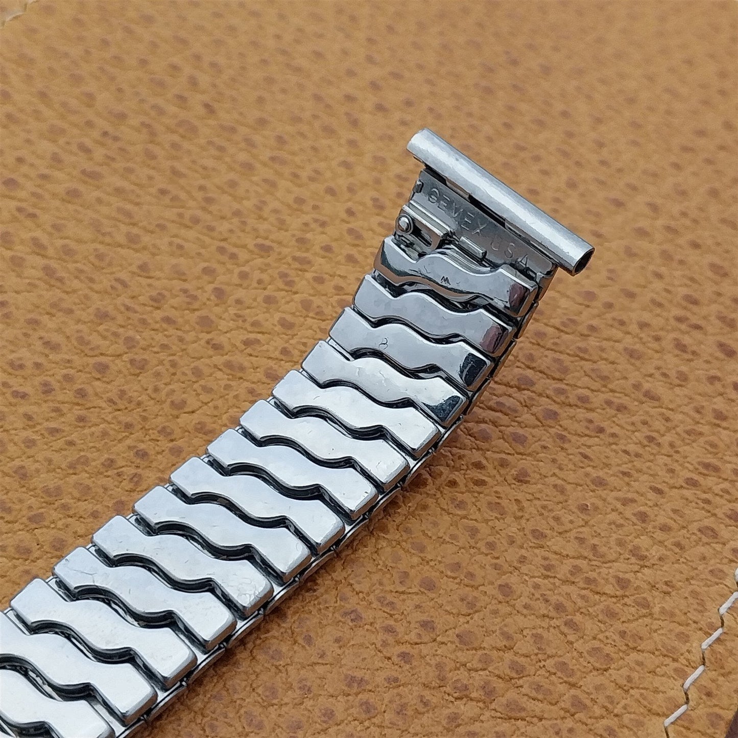 Gemex 16mm 18mm 19mm Stainless Steel Expansion Classic 1950s Vintage Watch Band